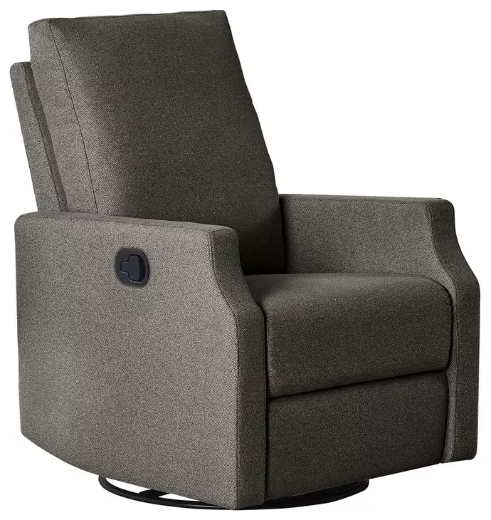 Louie Slate Swivel Glider Recliner