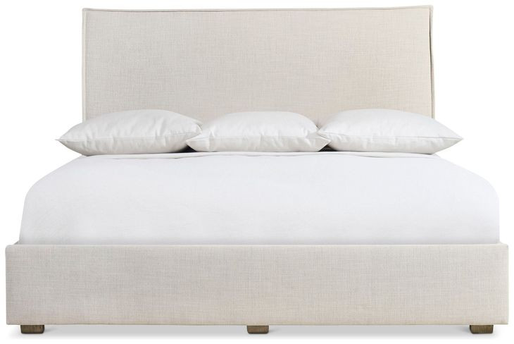 Highland Park Morel and Beige King Upholstered Storage Panel Sawyer Bed