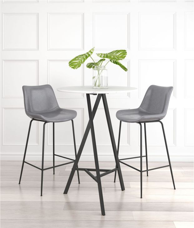 Byron Gray Bar Stool