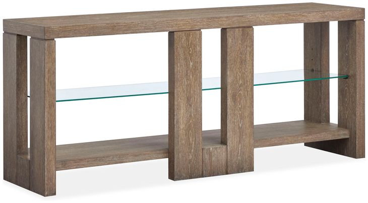 Everpine Spiced Brown Rectangular Sofa Table