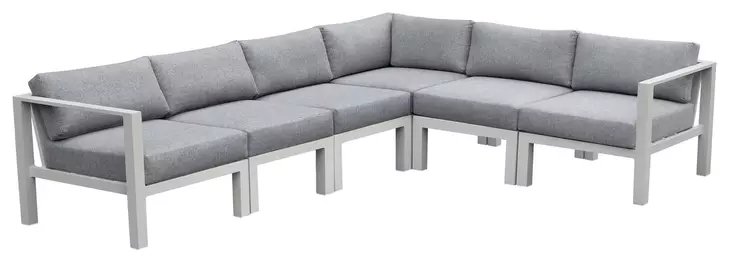 Nash Outdoor Seating Buff 6 Piece Outdoor Modular Sectional