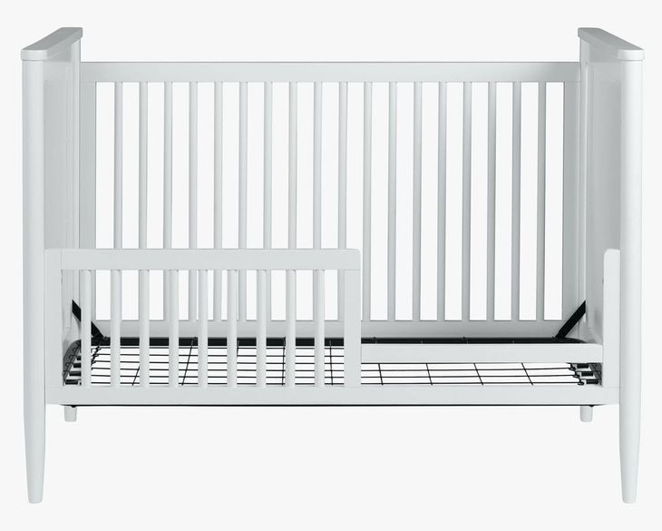 Modern Nursery White Convertible Crib