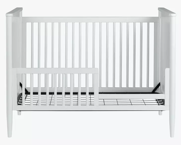 Modern Nursery White Convertible Crib