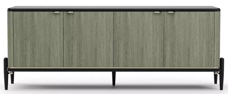 Madera Verdigris Koto and Modern Walnut 4 Door Sideboard