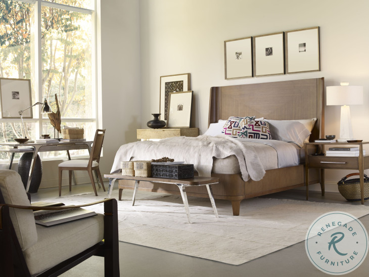 Bowery Place Cerused King Platform Bed