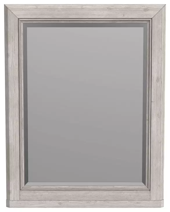 Carlson Washed Linen Rectangular Dresser Mirror