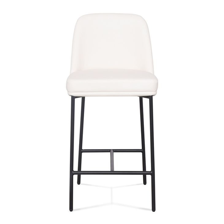 Sydney Cream Upholstered Counter Height Stool Set of 2