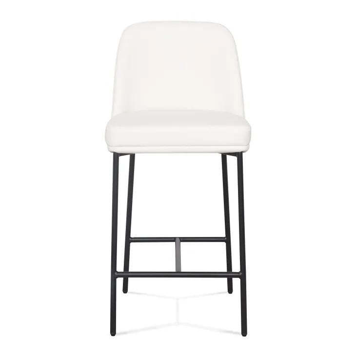 Sydney Cream Upholstered Counter Height Stool Set of 2