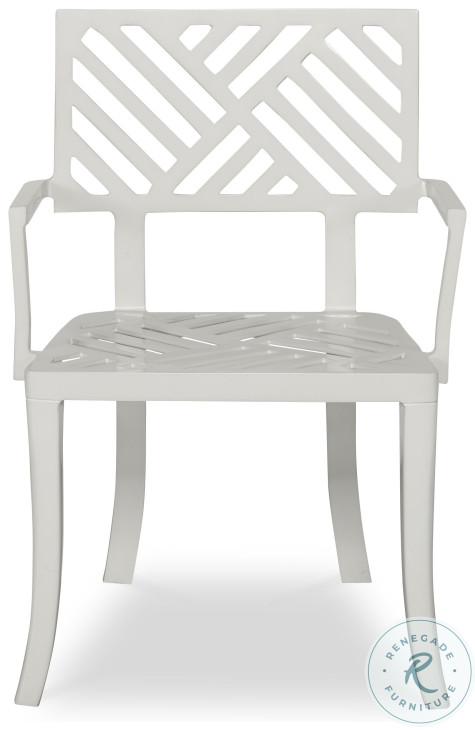 Sloan Cloud White Outdoor Dining Arm Chair