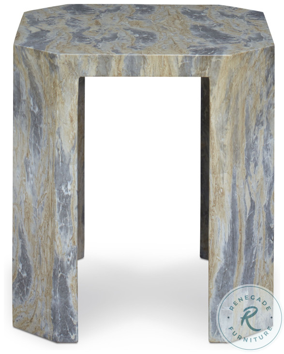 Gustav Warm Grey And Tan Outdoor Spot Side Table