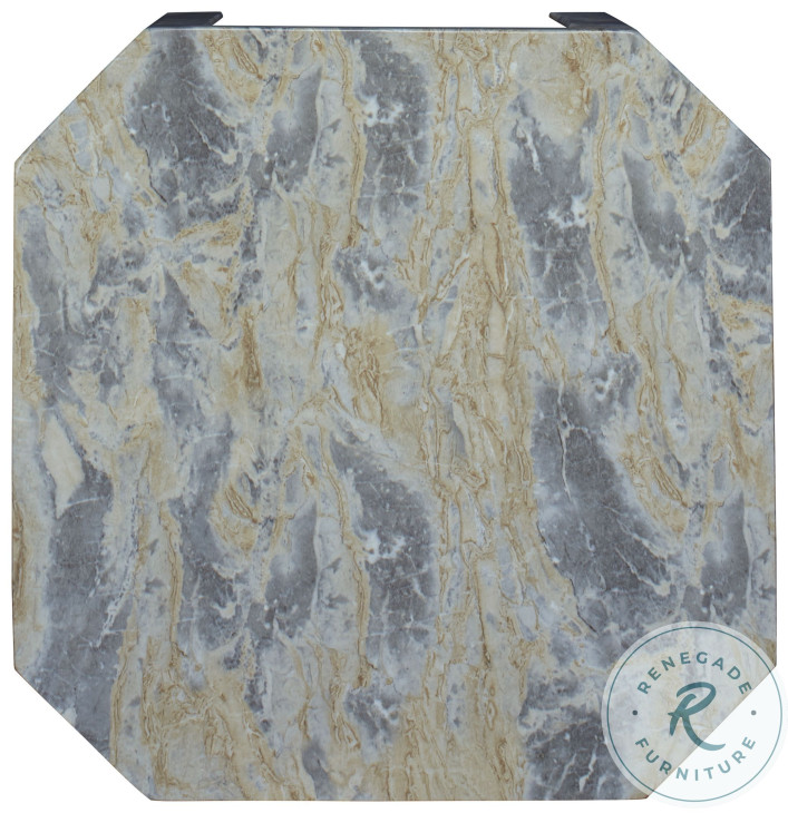 Gustav Warm Grey And Tan Outdoor Occasional Table Set