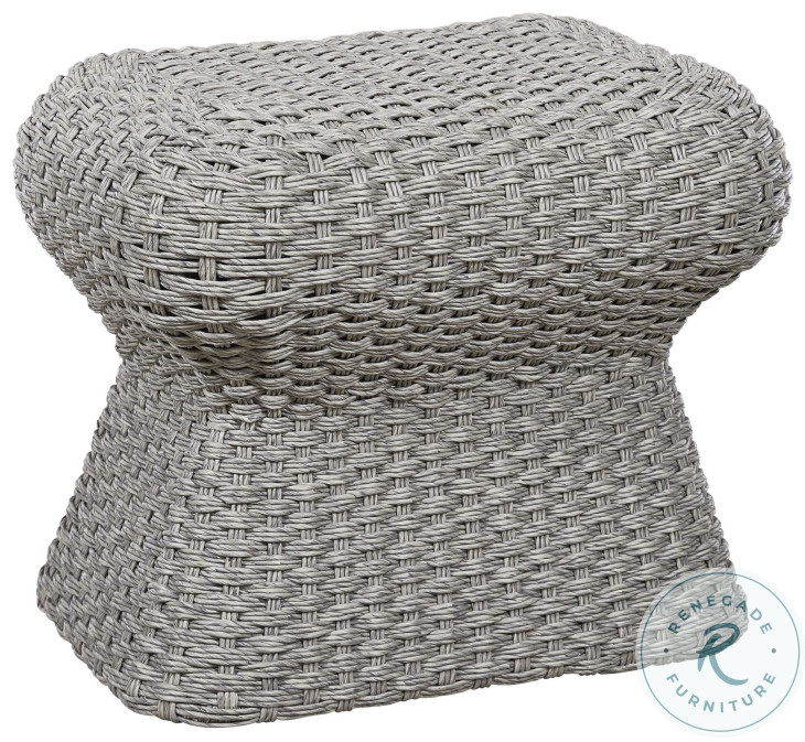 Warren Gray Outdoor Ottoman