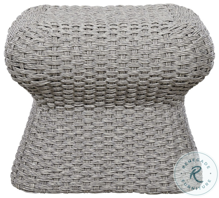 Warren Gray Outdoor Ottoman