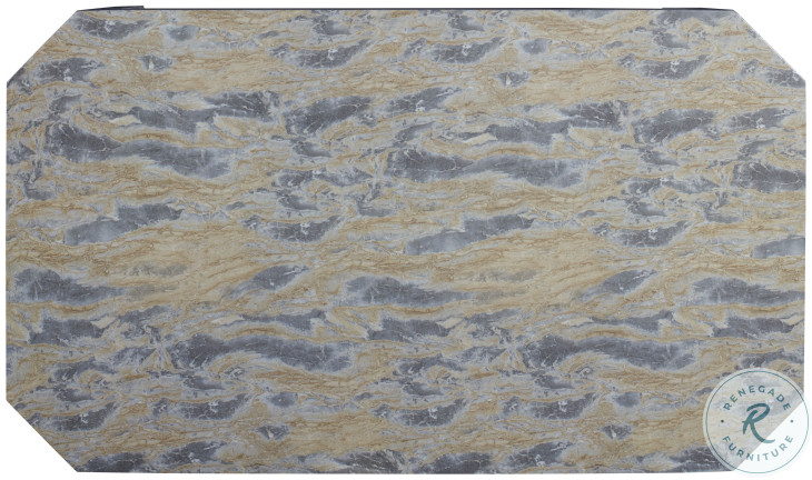 Gustav Warm Grey And Tan Outdoor Cocktail Table