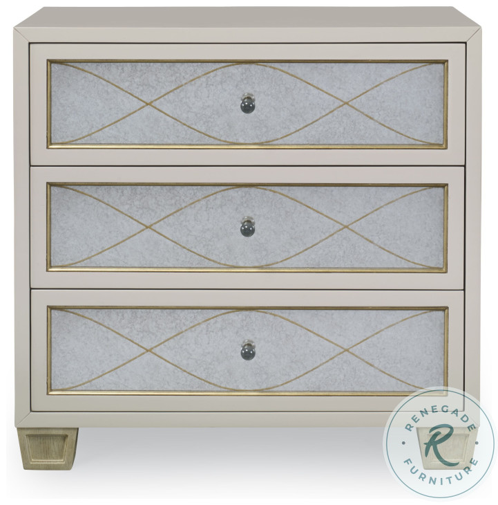 Avery Neutral 3 Drawer Nightstand