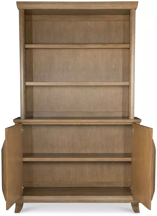 Cyrus Brown 2 Door Credenza and Hutch