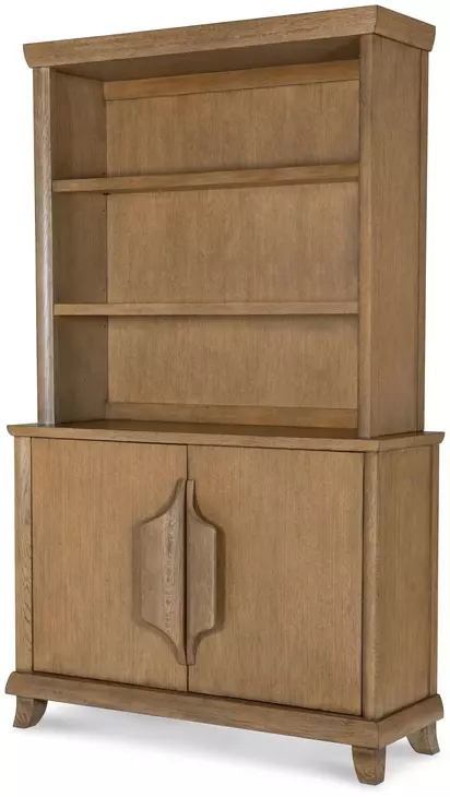 Cyrus Brown 2 Door Credenza and Hutch