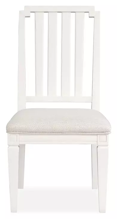 Willowbrook Beige Upholstered Slat Back Side Chair Set of 2