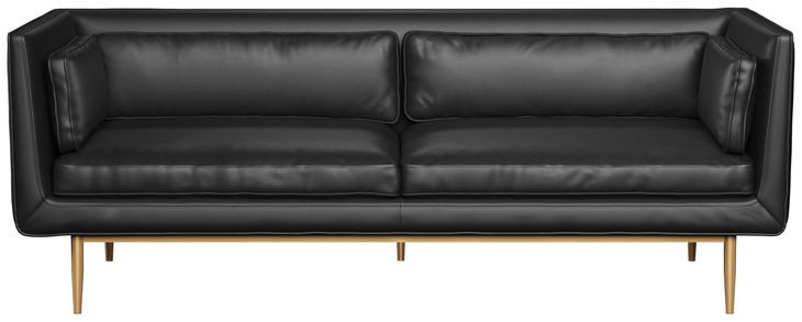 Vitoria Bravo Black 81" Sofa