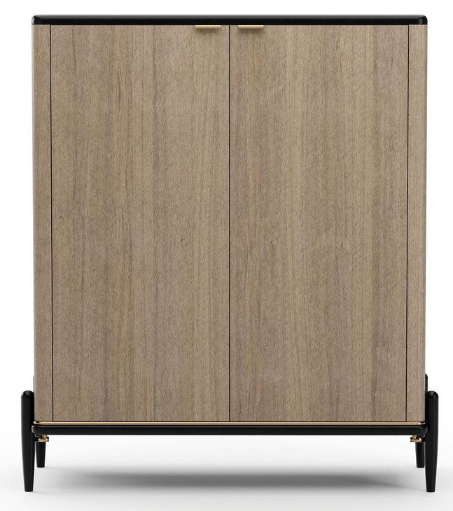 Madera Chocolate Koto Matte and Modern Walnut 2 Door Accent Chest
