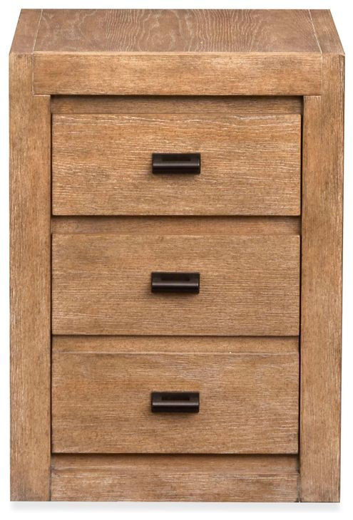 Plum Creek Sierra Brown 2 Drawer File Cabinet with Casters