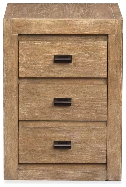 Plum Creek Sierra Brown 2 Drawer File Cabinet with Casters