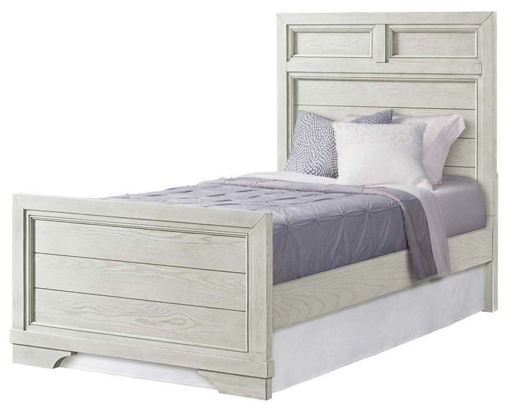 Foundry White Dove Twin Panel Bed