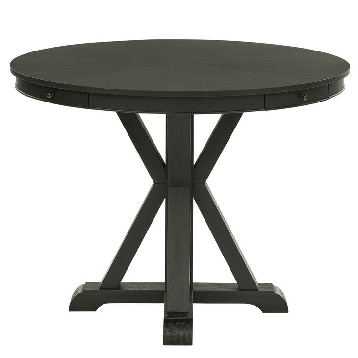 Rylie Black 48" Round Counter Height Table