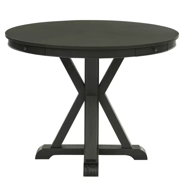 Rylie Black 48" Round Counter Height Table