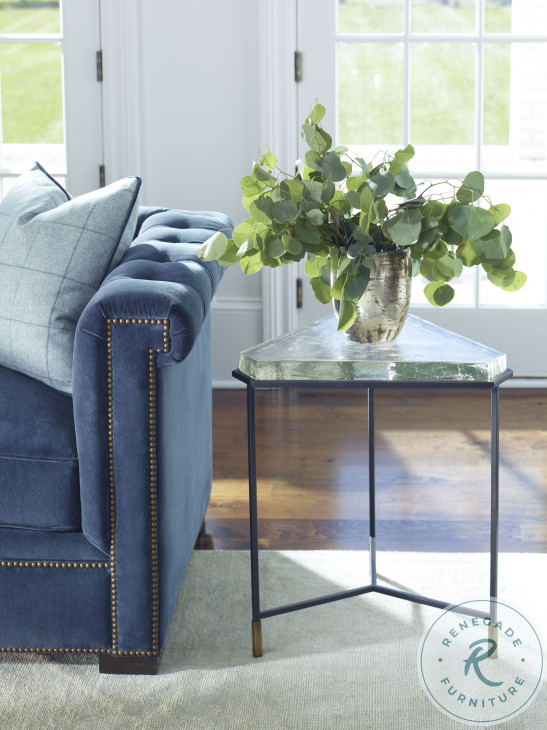 Compositions Cast Glass And Bronze Large Side Table