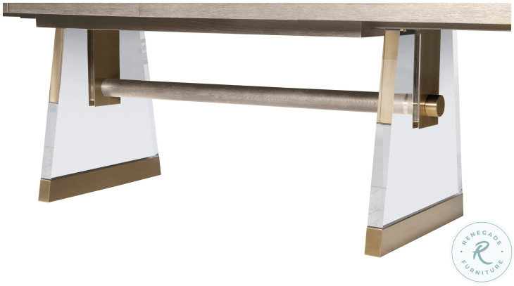 Cadence Sand Cerused 80" Extendable Rectangular Dining Table