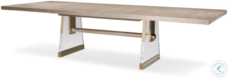 Cadence Sand Cerused 80" Extendable Rectangular Dining Table