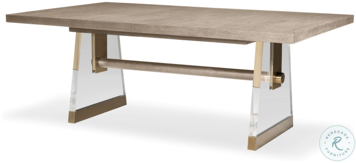 Cadence Sand Cerused 80" Extendable Rectangular Dining Table