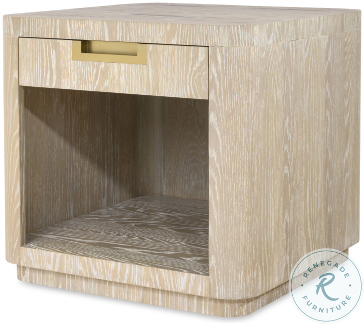 Cadence Sand Cerused Side Table