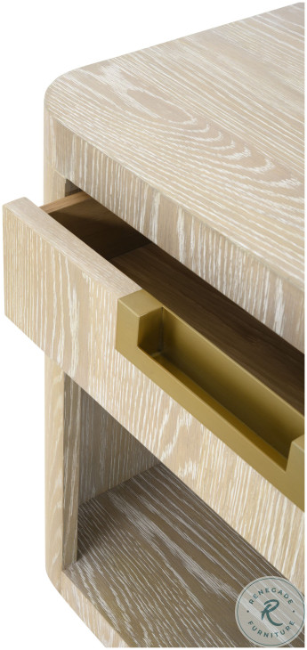 Cadence Sand Cerused Side Table