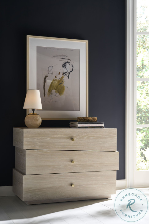 Cadence Sand Cerused 3 Drawer Chest