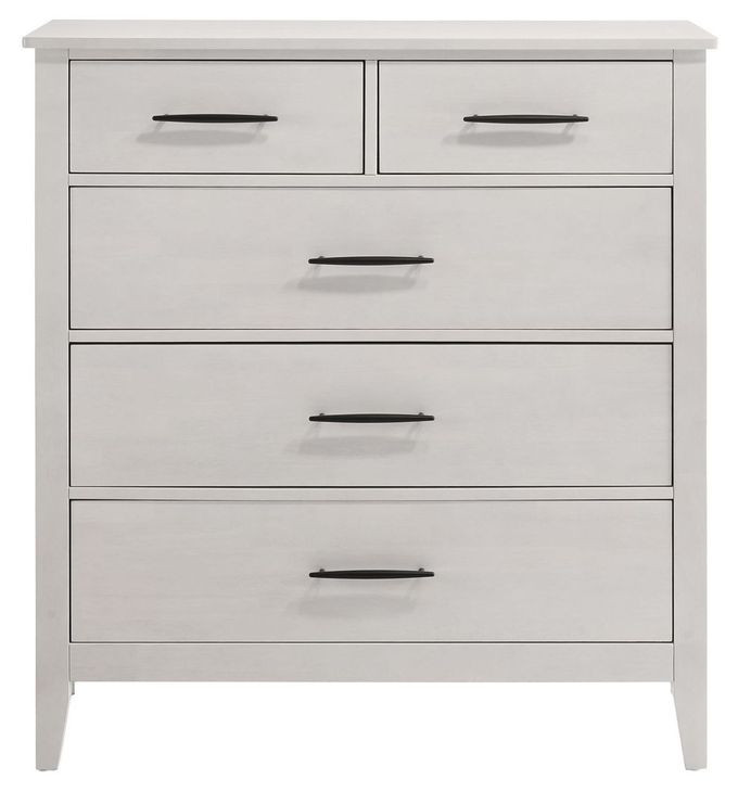 Andover White 5 Drawer Chest