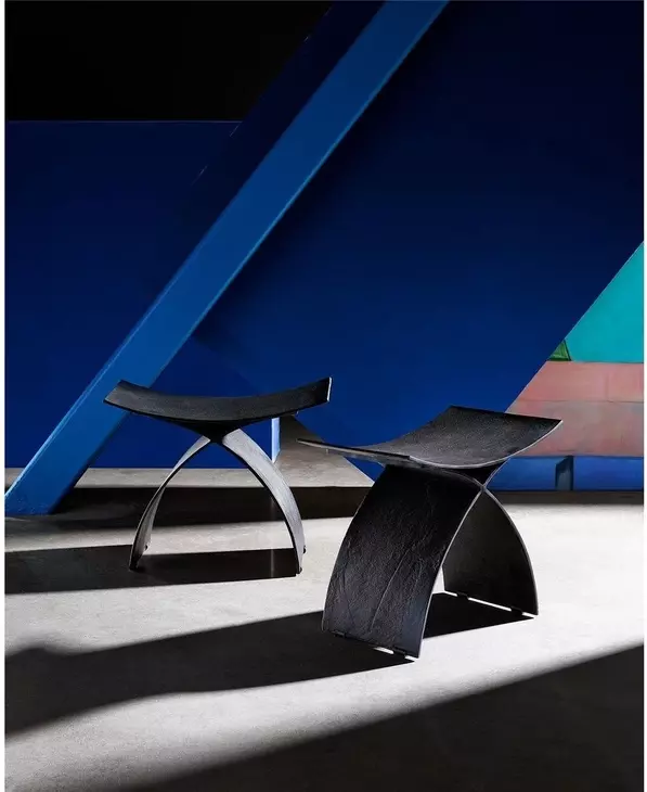 Accents Black Outdoor Kinetic Stool