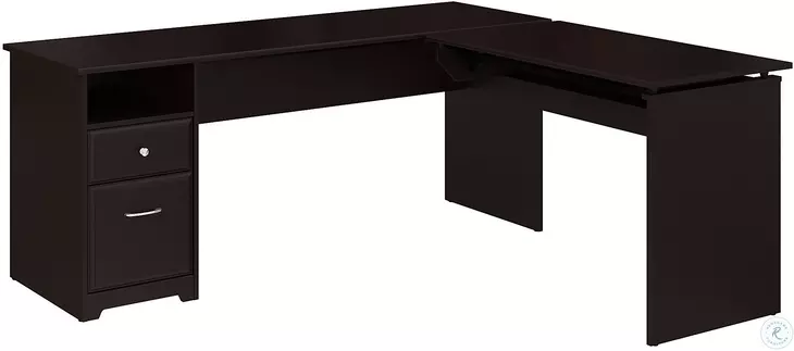 Cabot Espresso Oak Sit To Stand Desk