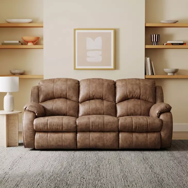 Cagney Vintage 89" Power Reclining Sofa with Power Headrest and USB Charging