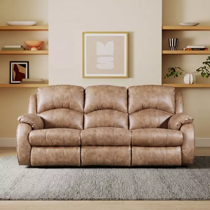 Cagney Vintage 89" Power Reclining Sofa with Power Headrest and USB Charging