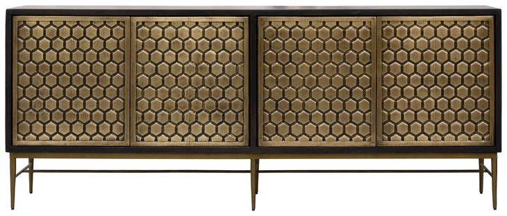 Crossings Rich Coffee Bean 80" TV Stand