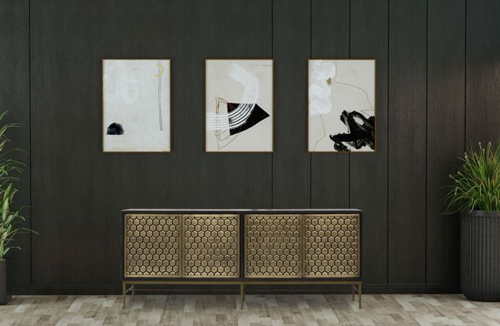 Crossings Rich Coffee Bean 80" TV Stand