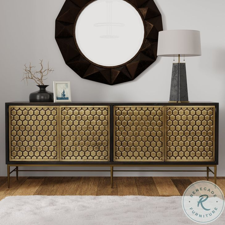 Bridges Rich Coffee Bean 80" TV Stand