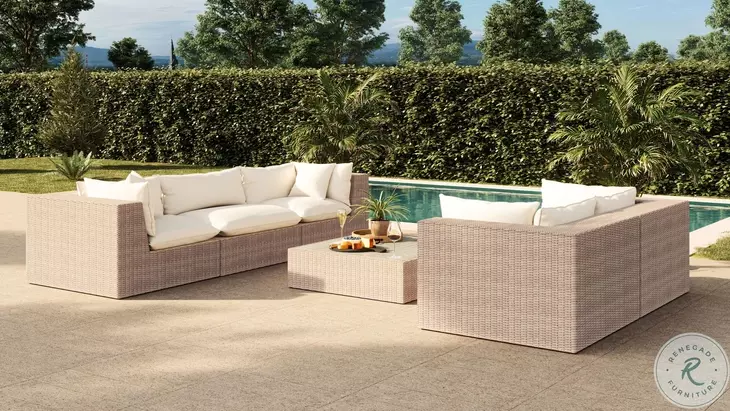 Cali Natural Performance Fabric Outdoor Conversation Set