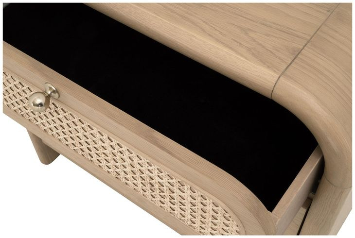 Cannes Brown 3 Drawers Nightstand