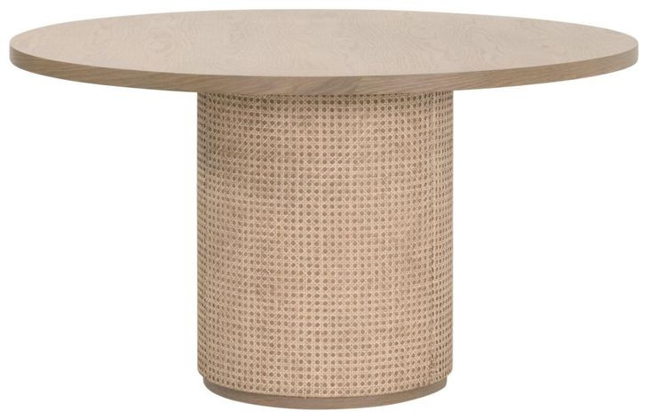 Cannes Brown 54" Round Dining Table