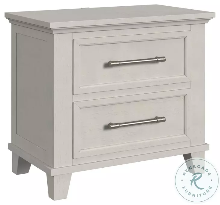 Henrik Ivory 2 Drawer Nightstand