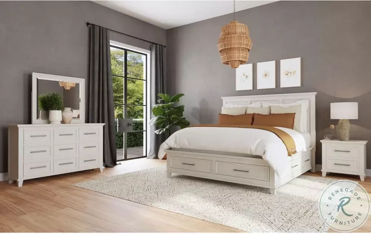 Henrik Ivory 2 Drawer Nightstand