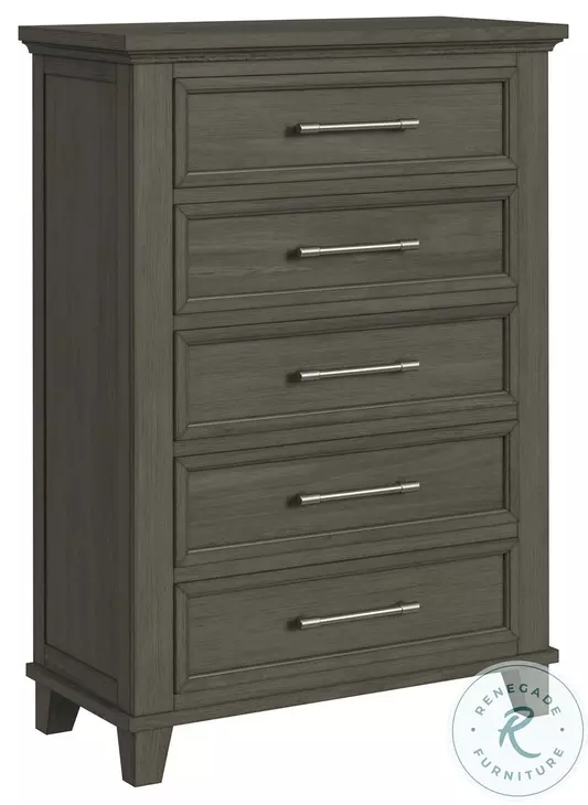 Henrik Grey 5 Drawer Chest
